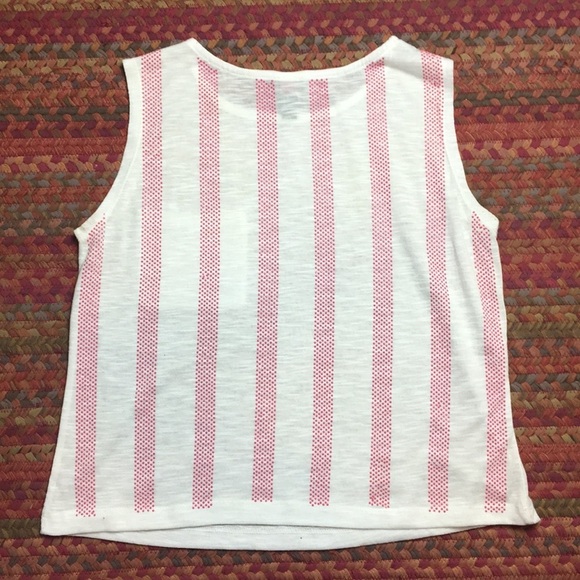 ๐ฅ VERTICAL PINK STRIPE POCKET BOXY TANK 2B BEBE - Picture 6 of 6